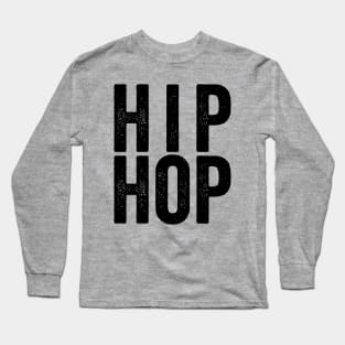 Hip Hop Fun Black Long Sleeve T-Shirt